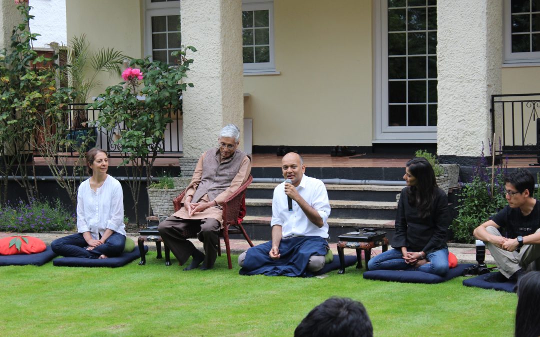 Awakin Circle Harrow, with Nipun Mehta and Gandhi’s Grandson!